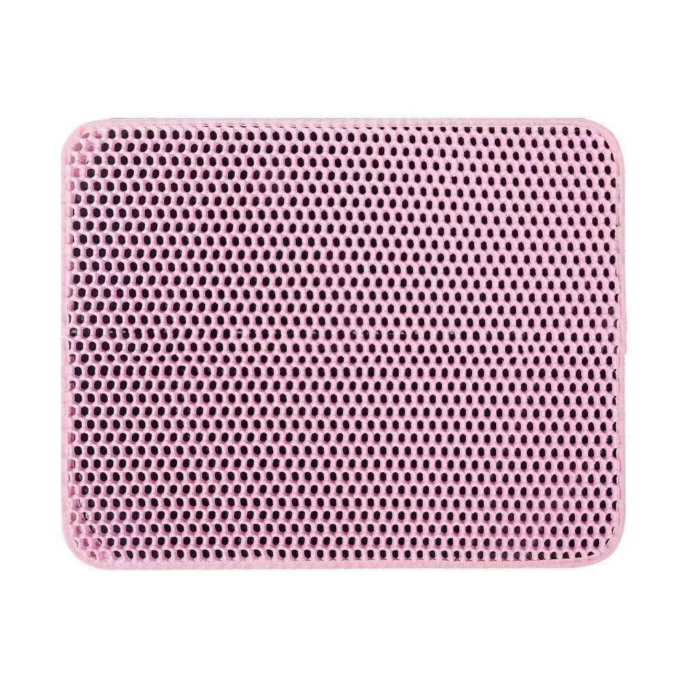Cat Litter Mat Pet Solid Color Waterproof Cat Litter Mat Easy Clean Scatter Control Pets Supplies