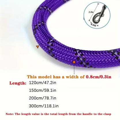 Reflective Dog Leash with Padded Handle - Durable Dual Traction Rope for Strong Dogs - Boost Safety and Control